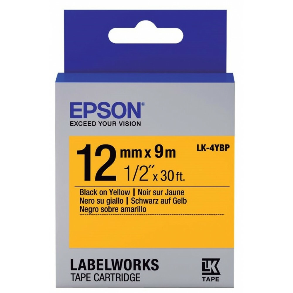 EPSON  C53S654008 / LK-4YBP / 12mm / 9m