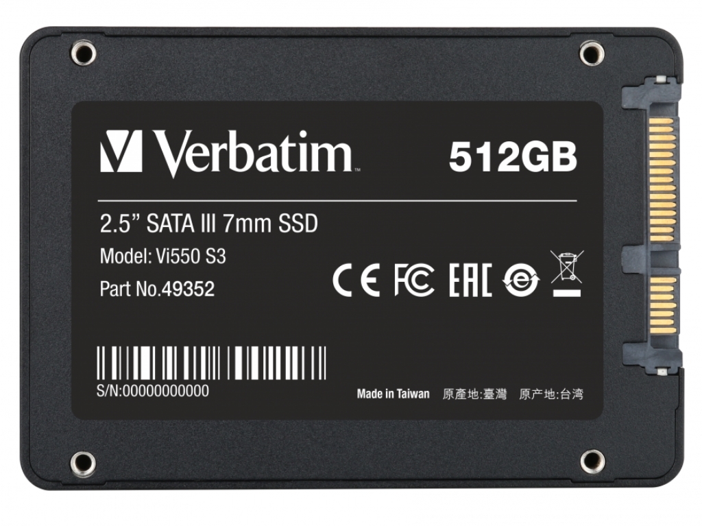 Verbatim VI550 S3 VI550S3-512-49352 / 2.5" SSD 512GB