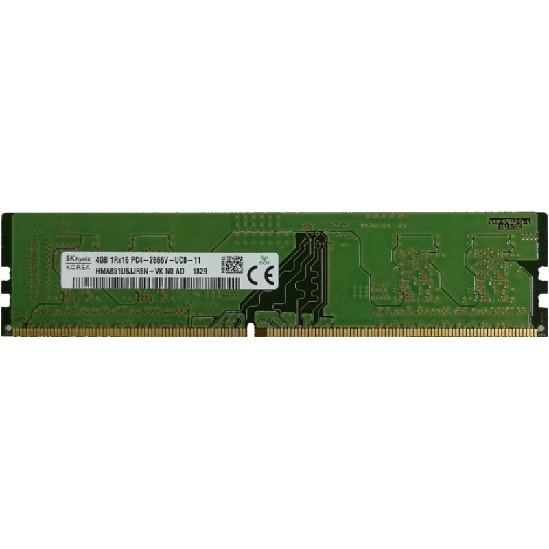 RAM SK Hynix Original 4GB / DDR4 / 2666MHz / PC21300 / CL19 / 1.2V / HMA851U6JJR6N-VKN0