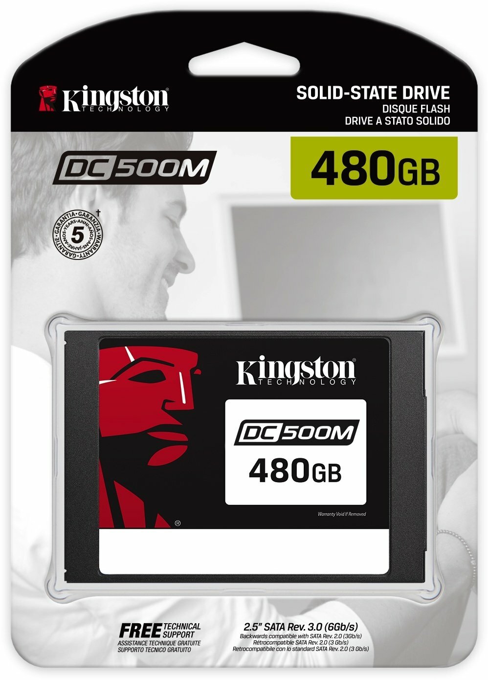 Kingston DC500M Data Center Enterprise / 480GB 2.5" SSD / SEDC500M/480G /