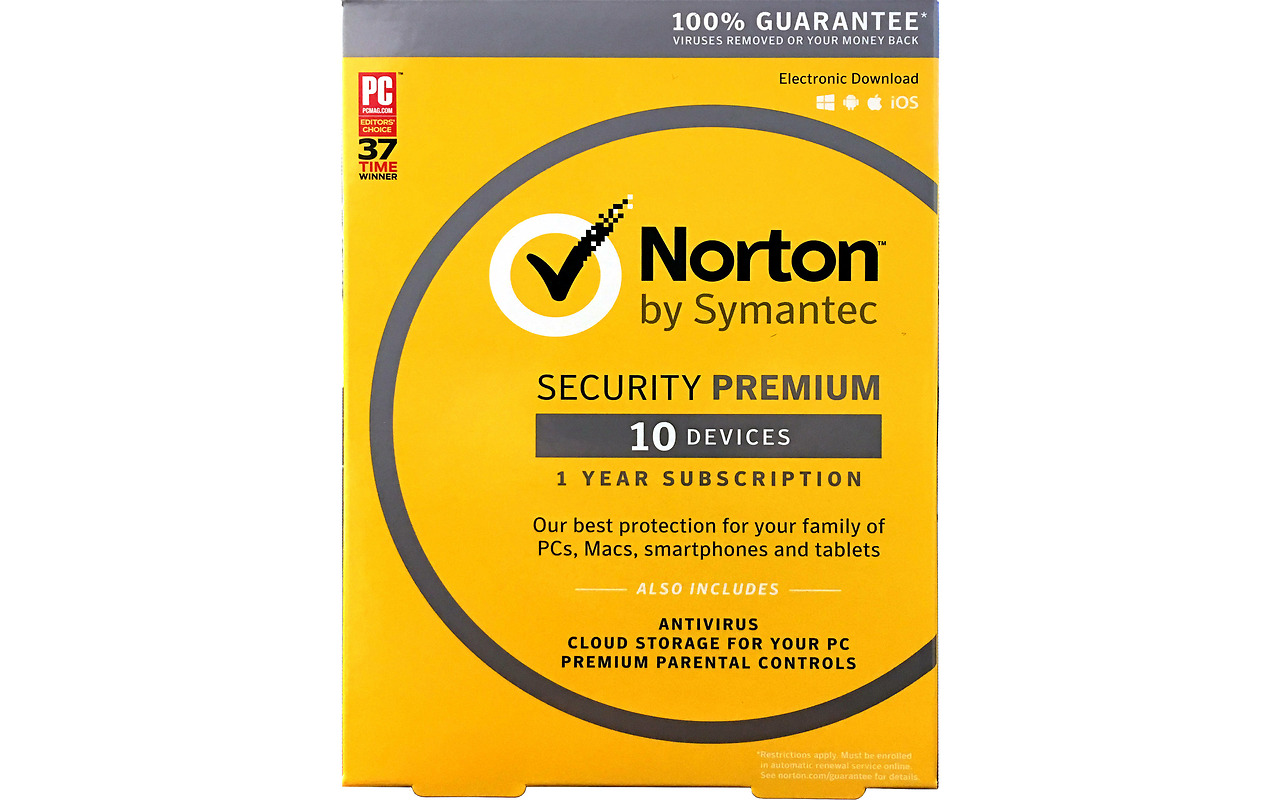 Norton Security Premium / 10 devices / 1 year / 21390883 /