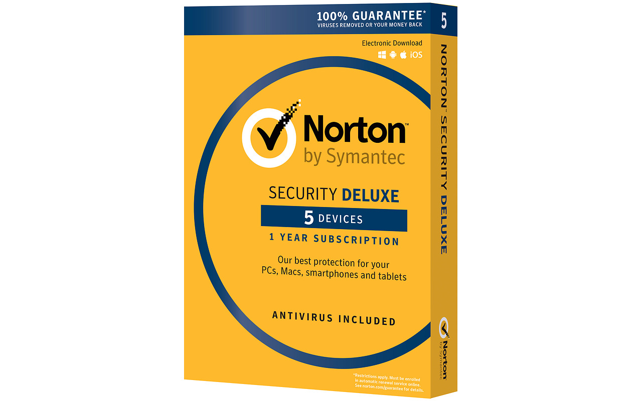 Norton Security Deluxe / 5 devices / 1 year / 21390886