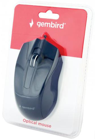 Mouse Gembird MUS-3B-01 / Ambidextrous / Black