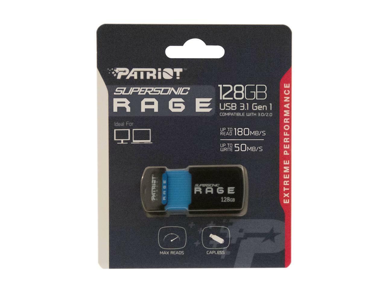 USB 3.1 Patriot Supersonic Rage / 128Gb / PEF128GSRUSB /