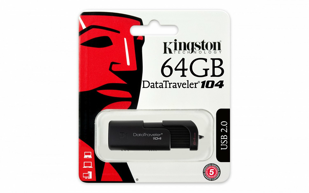 USB2.0 Kingston DataTraveler 104 / DT104/64GB / 64GB /