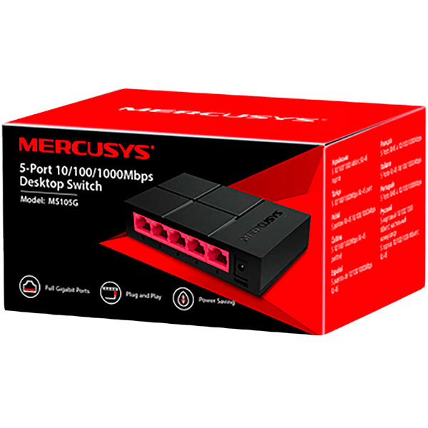 Switch MERCUSYS MS105G / 5-port / Gigabit /