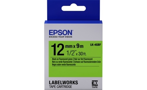 EPSON C53S654018 / LK-4GBF / 12mm / 9m / Fluorescent