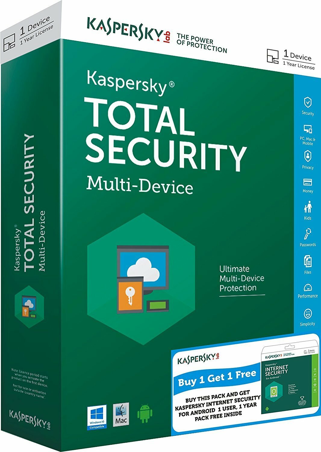 Kaspersky Total Security Multi-Device / 1 Device /