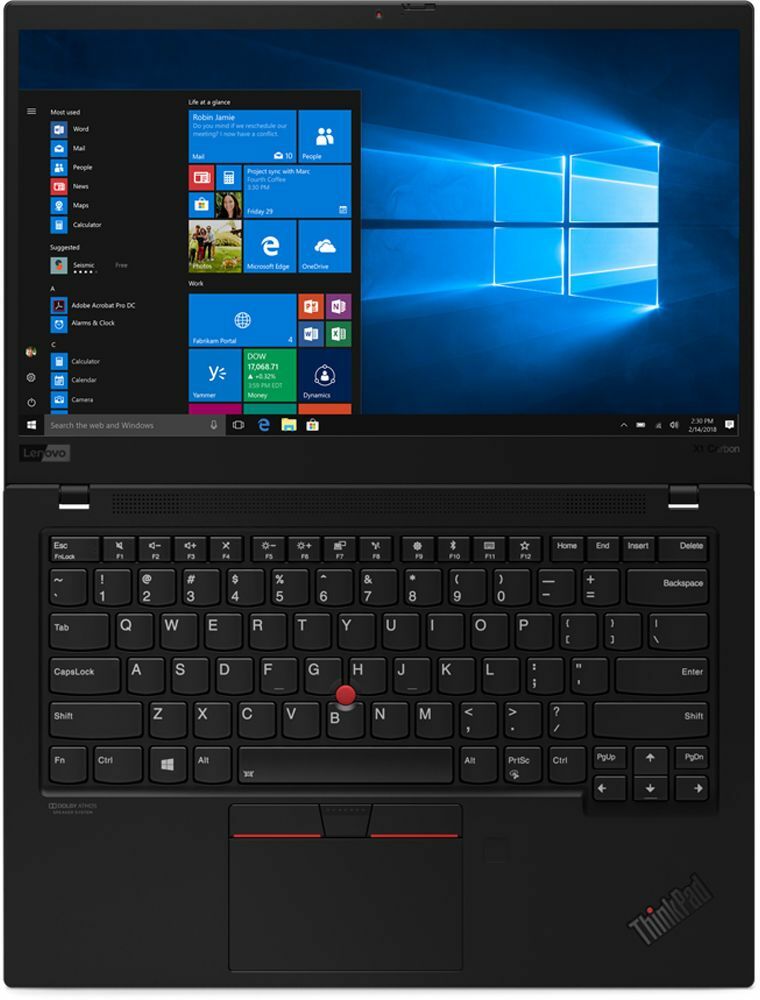 Laptop Lenovo ThinkPad X1 Carbon C7 / 14.0" IPS FullHD / i7-8565U / 16Gb / 512Gb / Fibocom L850 LTE / Intel UHD Graphics / Windows 10 Professional /