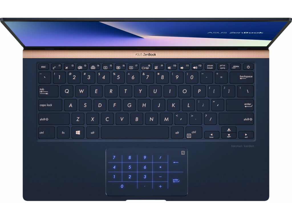 Laptop ASUS Zenbook UX433FA / 14.0" Full HD / i3-8145U / 8Gb DDR3 / 256Gb SSD / Intel UHD Graphics / Illuminated Keyboard / Windows 10 Professional /