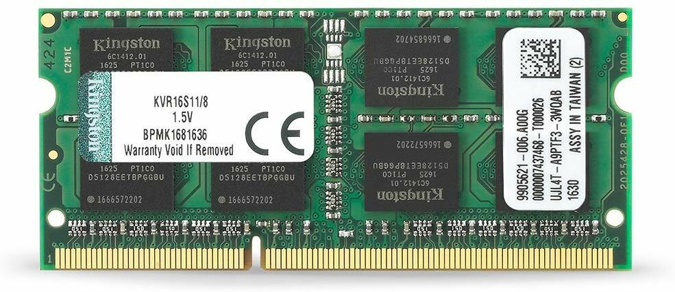 SODIMM RAM Kingston ValueRam KVR16S11/8 / 8GB / DDR3 / 1600 / PC12800 / CL11 /