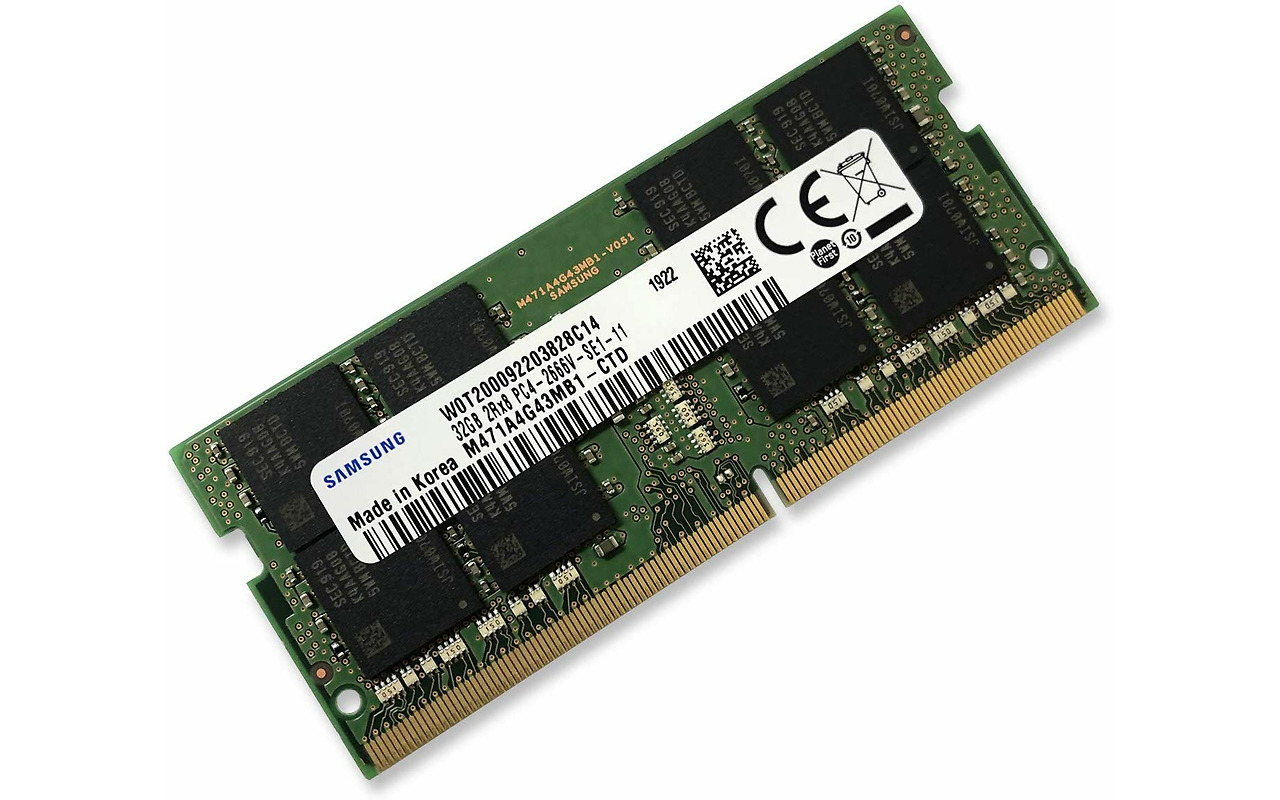 SODIMM RAM Samsung Original 32GB / DDR4 / 2666MHz / PC21300 / CL19 / 1.2V /