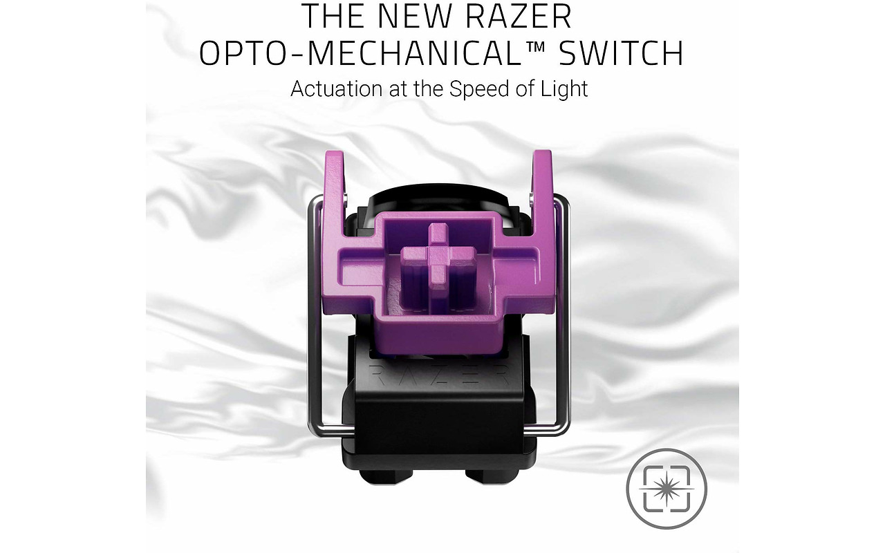 Razer Keyboard Mechanical Huntsman Opto-Switches Mercury Ed. RZ03-02521900-R3M1 /