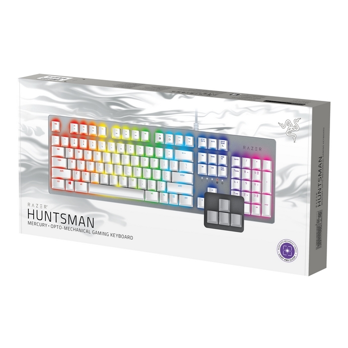Razer Keyboard Mechanical Huntsman Opto-Switches Mercury Ed. RZ03-02521900-R3M1 /