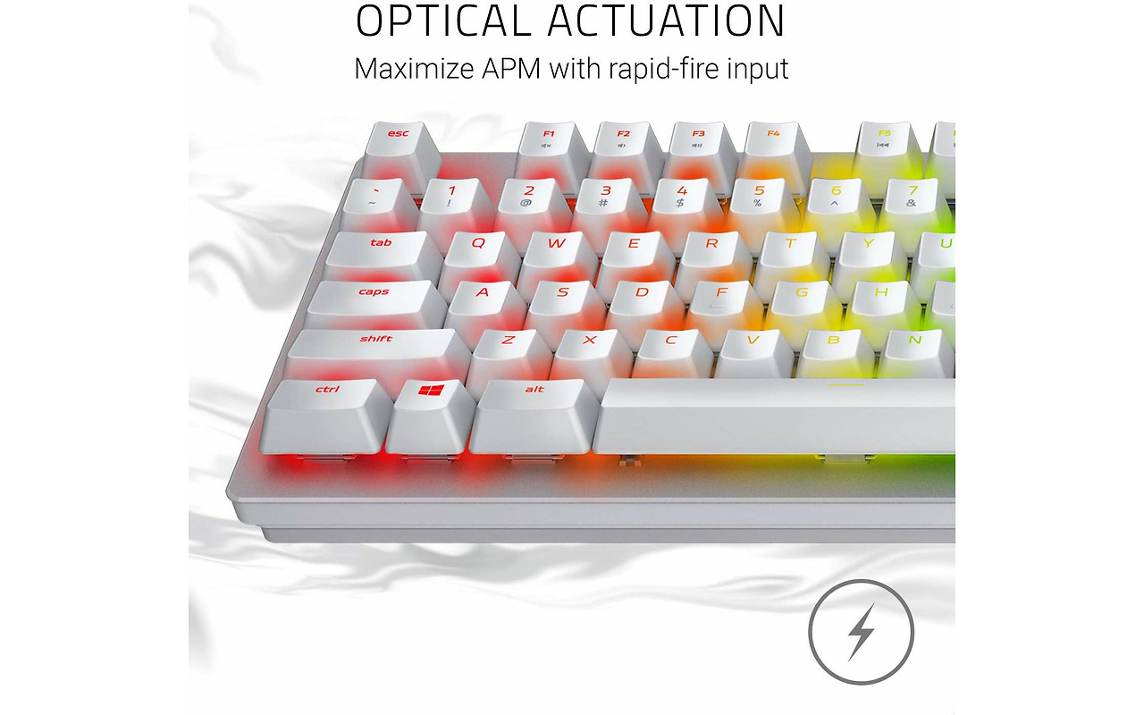 Razer Keyboard Mechanical Huntsman Opto-Switches Mercury Ed. RZ03-02521900-R3M1 /