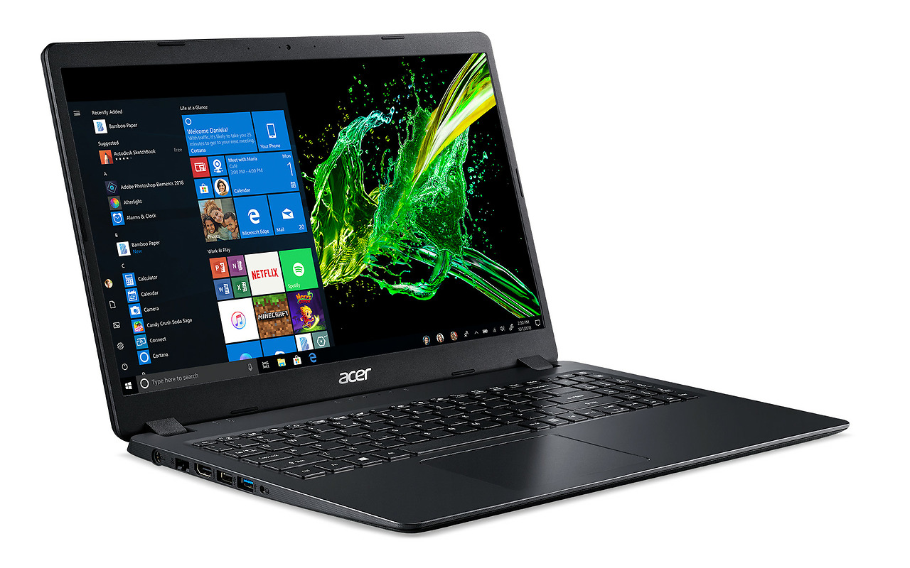 Laptop ACER Aspire A315-54-349K / 15.6" FullHD / Intel Core i3-8145U / 4Gb DDR4 RAM / 1.0TB HDD / Intel HD Graphics 620 / Linux / NX.HEFEU.003 /