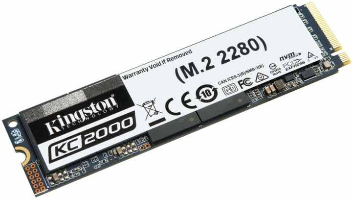 M.2 SSD Kingston KC2000 / 2000GB / NVMe / 3D NAND TLC / SKC2000M8/2000G