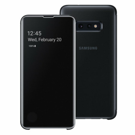 Samsung Original Clear view cover Galaxy S10E Black