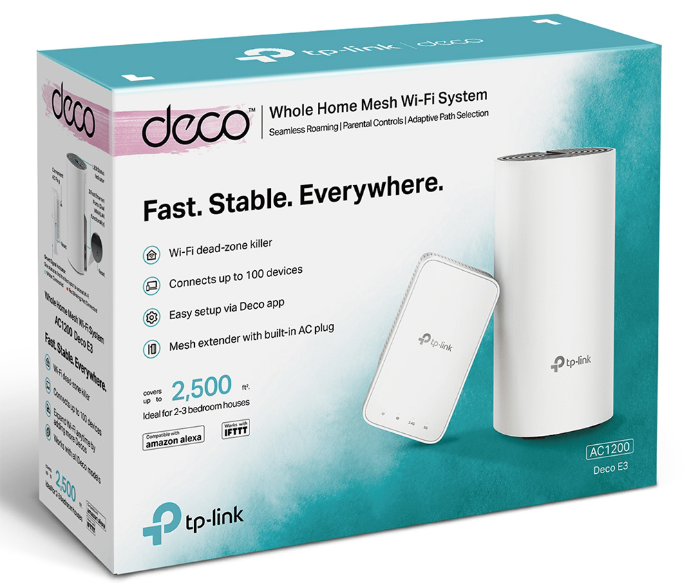 TP-LINK Deco E3 Whole-Home Wi-Fi Unit / 2-pack /