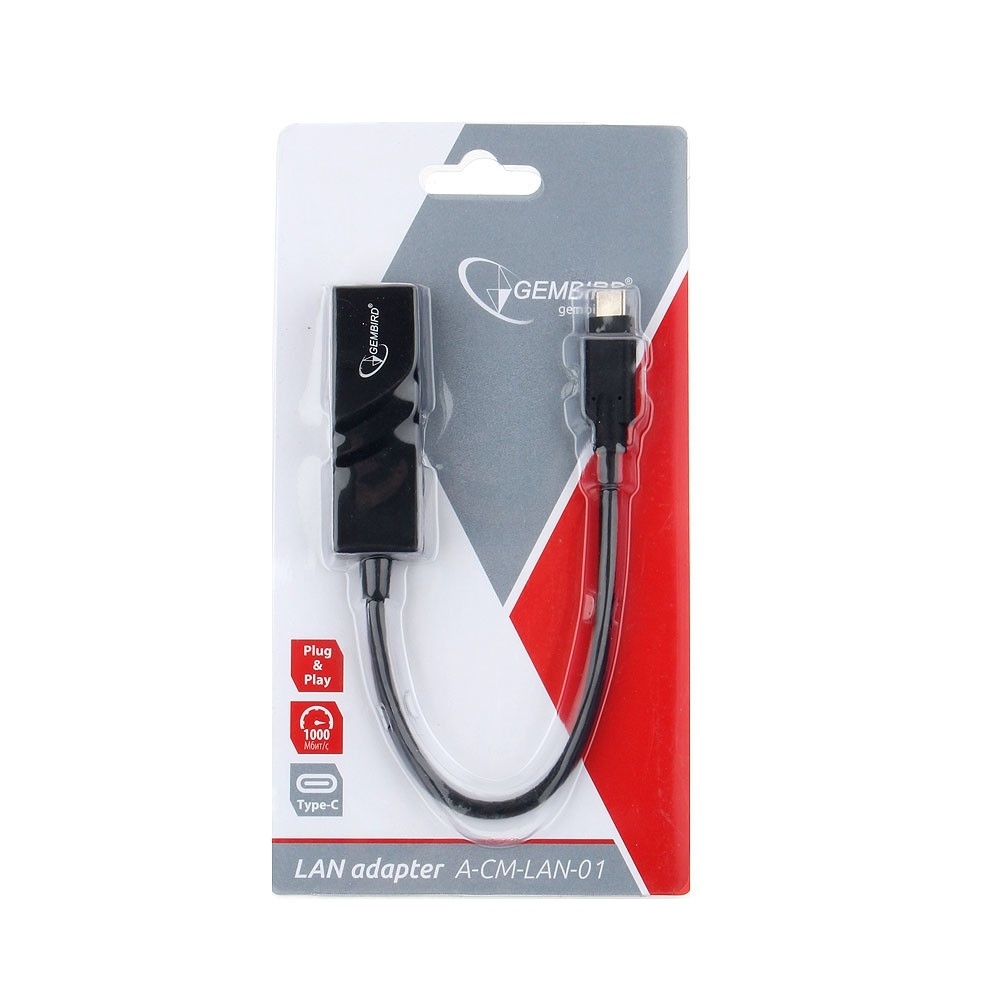 Gembird A-CM-LAN-01 USB C-type Gigabit LAN adapter