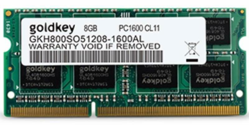 SODIMM RAM Goldkey 8GB / DDR3 / 1600MHz / PC12800 / CL11 / 1.35V /