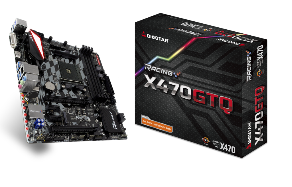 Biostar X470GTQ mATX / Socket AM4 / AMD X470 / Dual 4xDDR4-3200 / APU AMD graphics
