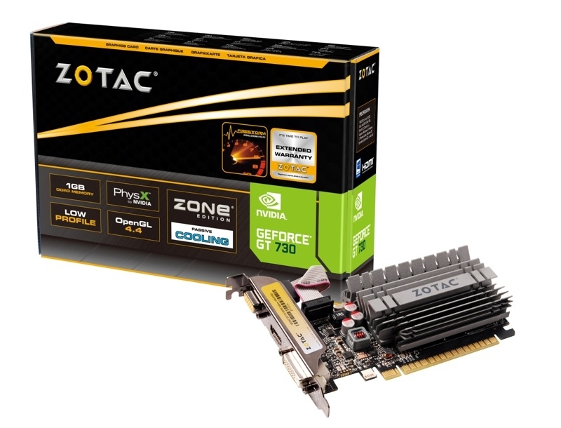 ZOTAC GeForce GT730 Zone Edition 2GB DDR3 64bit / ZT-71113-20L
