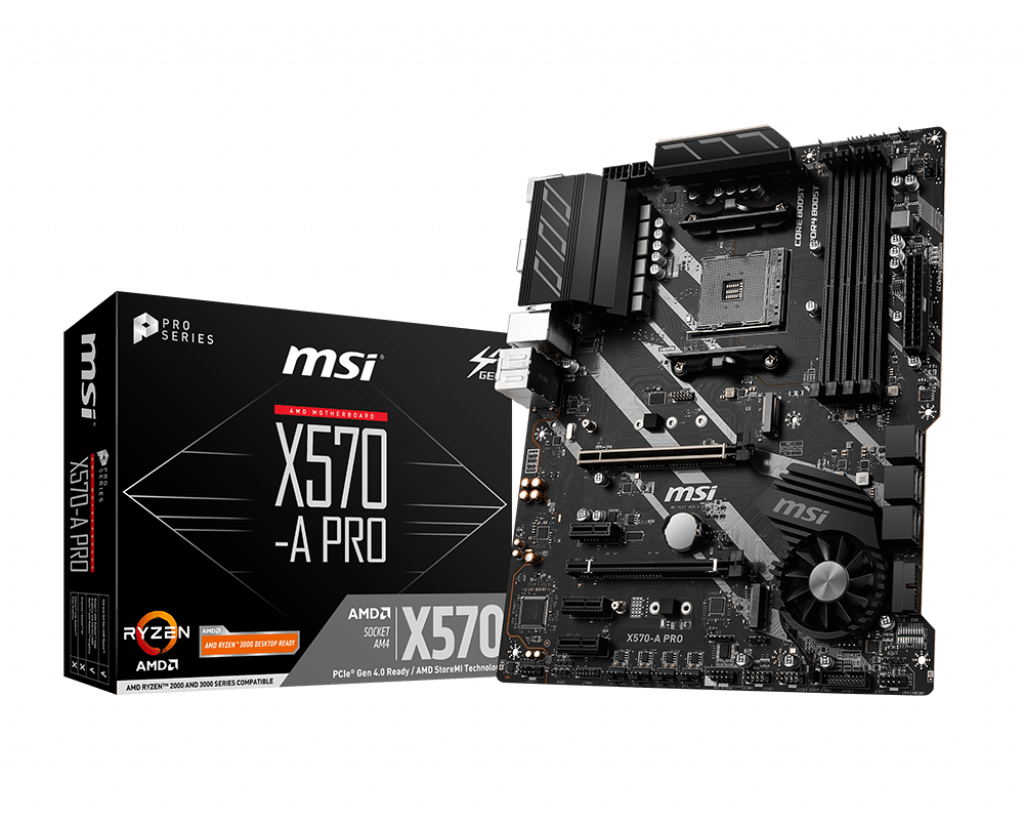 MSI X570-A PRO Socket AM4 AMD X570 Dual 4xDDR4-4400+ ATX
