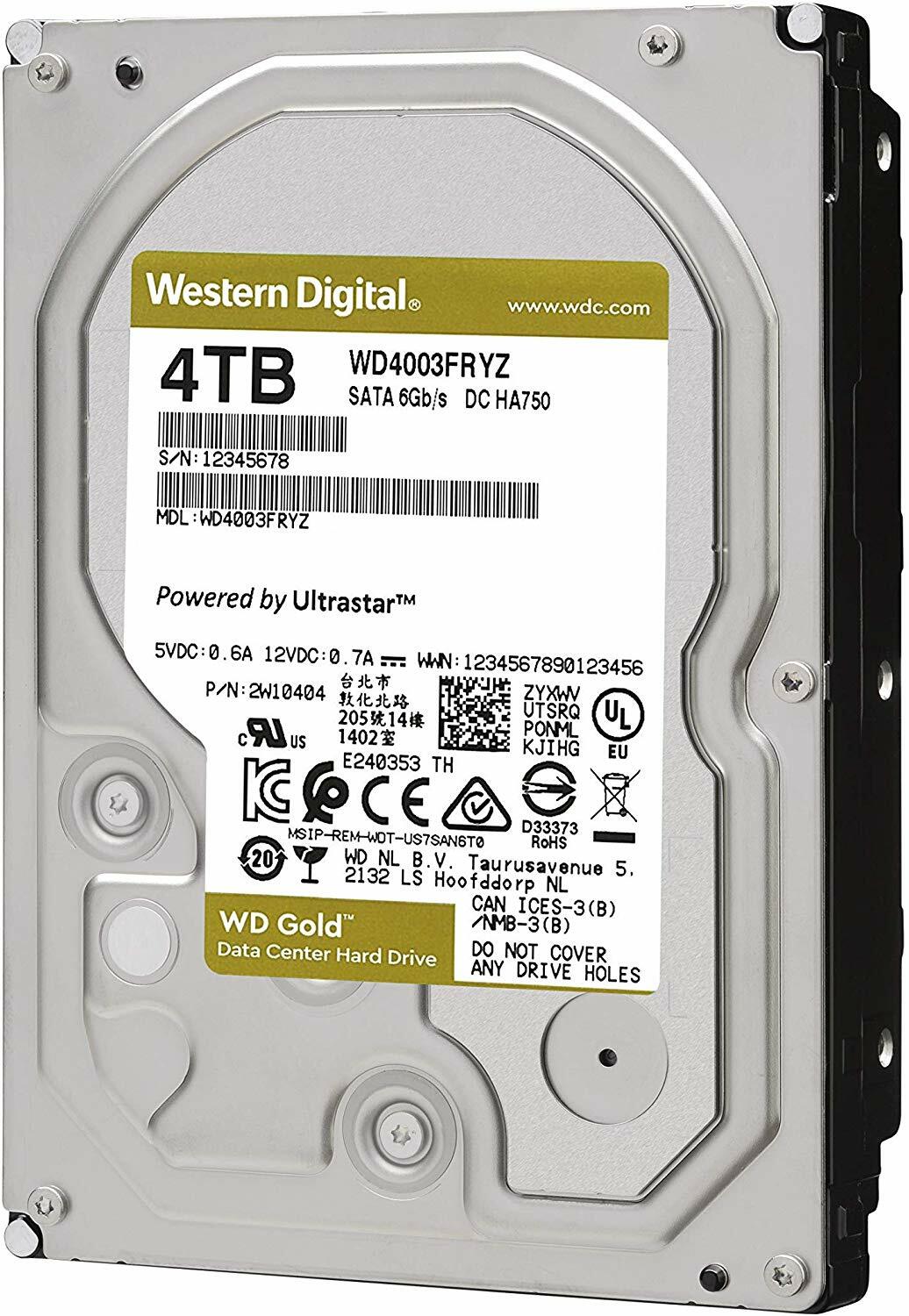 WesternDigital Gold WD4003FRYZ / 4.0TB 3.5 HDD /