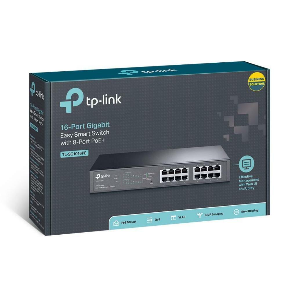 TP-LINK TL-SG1016PE 16-port Gigabit Smart PoE+ Switch
