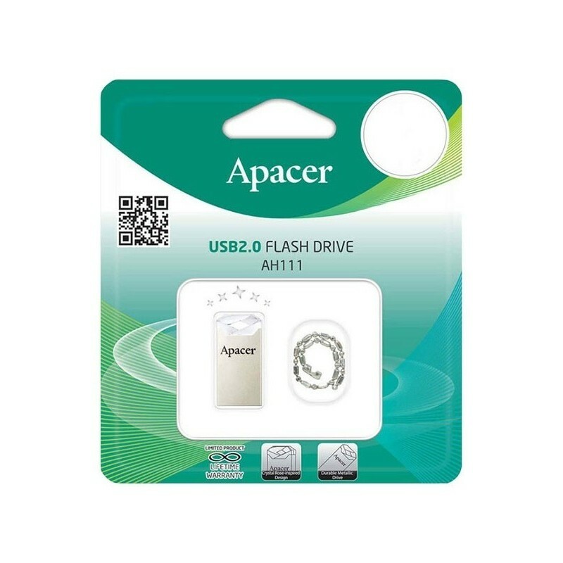 Apacer AH111 32GB USB2.0 Flash Drive AP32GAH111 Transparent