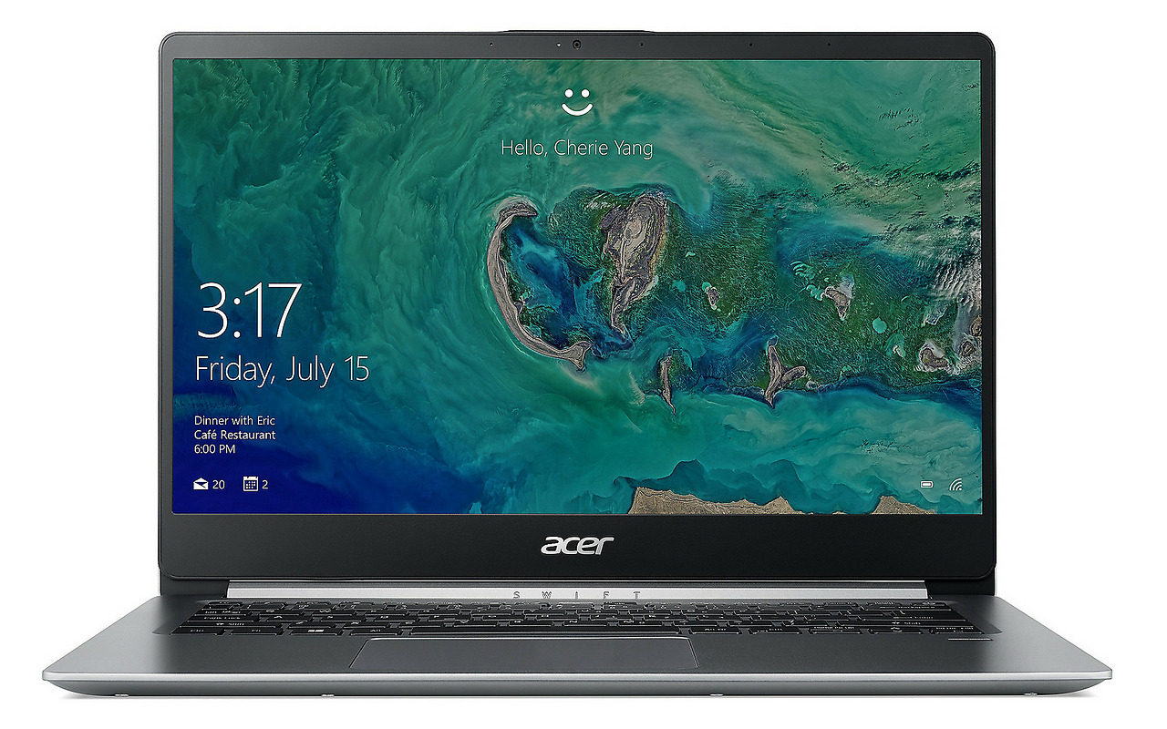 Acer Swift 1 / 14.0" IPS FullHD / Pentium Silver N5000 / 4Gb DDR4 / 256Gb SSD / Intel UHD Graphics 605 / Linux / SF114-32 / Silver