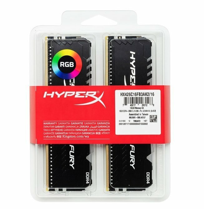 KIT RAM Kingston HyperX FURY HX430C15FB3AK2/32 / 2x16GB / DDR4 / 3000 / PC24000 / CL15 / 1.2V /