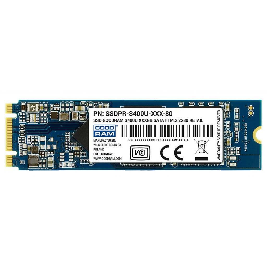 SSD GOODRAM S400U / 480GB / M.2 SATA / 2280 / Phison S11 / NAND TLC / SSDPR-S400U-480-80