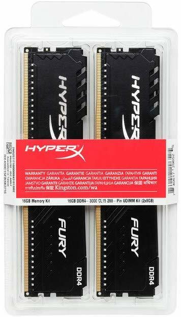 KIT RAM Kingston HyperX FURY HX432C16FB3K2/8 / 2x4Gb / DDR4 / 3200 / CL16 / 1.2V /