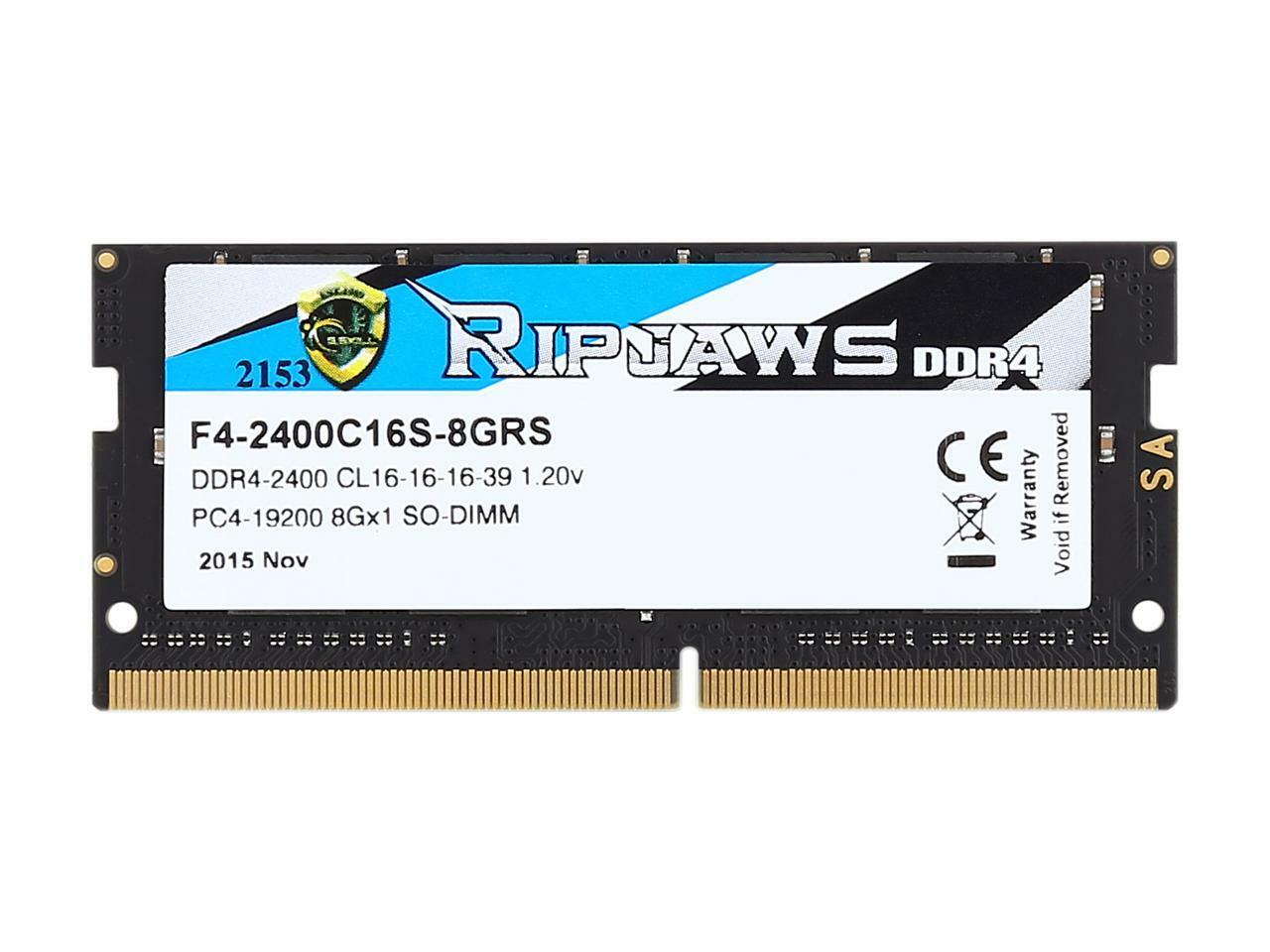G.Skill Ripjaws F4-2400C16S-8GRS 8GB SODIMM DDR4