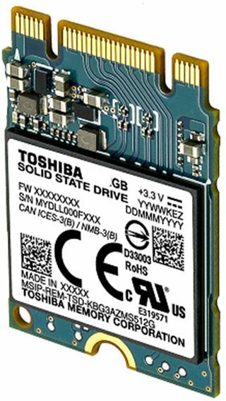 Toshiba BG3 KBG30ZMS128G 128GB SSD NVMe M.2 Type 2230