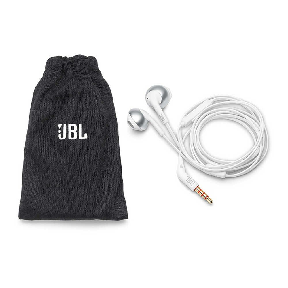Earbud JBL T205 / Pure Bass sound / Mic / White