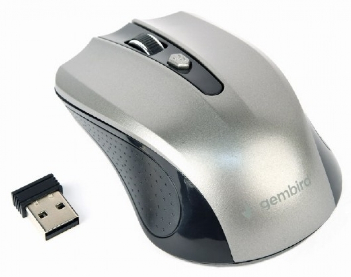 Gembird MUSW-4B-04 Wireless Mouse / Grey