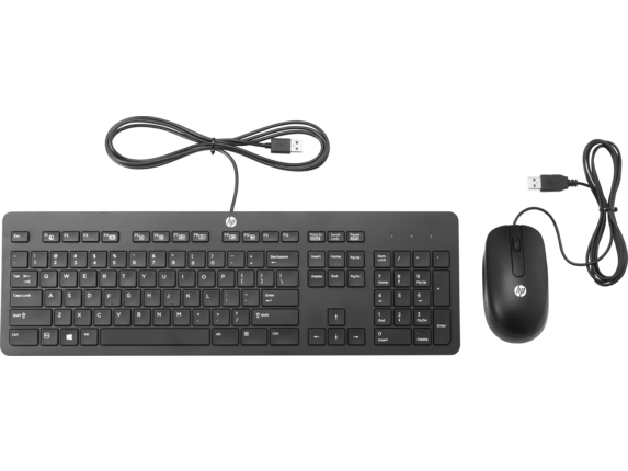 HP Slim USB Keyboard and Mouse T6T83AA#ACB / Black
