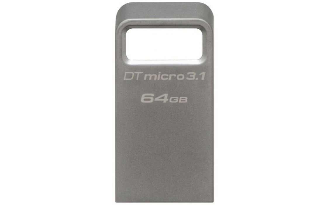 USB Kingston DataTraveler Micro / 64Gb / DTMC3/64GB / Silver
