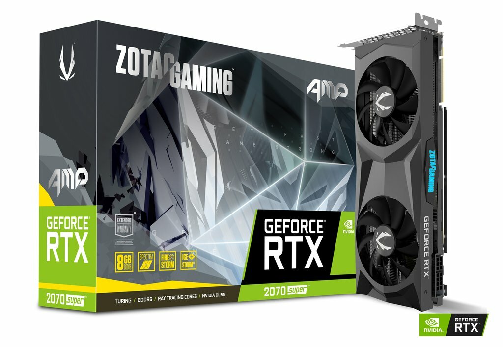 ZOTAC GeForce RTX 2070 SUPER AMP! 8GB GDDR6 256bit ZT-T20710D-10P