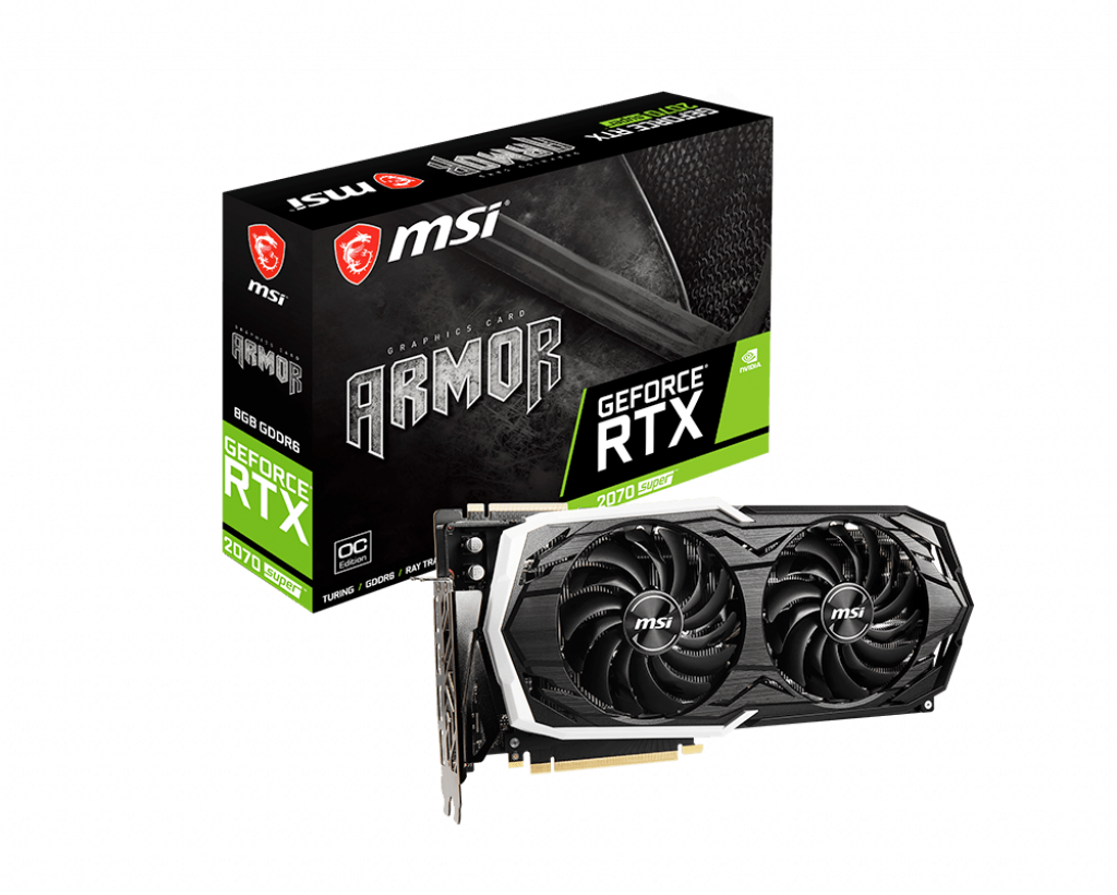 MSI GeForce RTX 2070 SUPER ARMOR 8G 8GB GDDR6 256Bit
