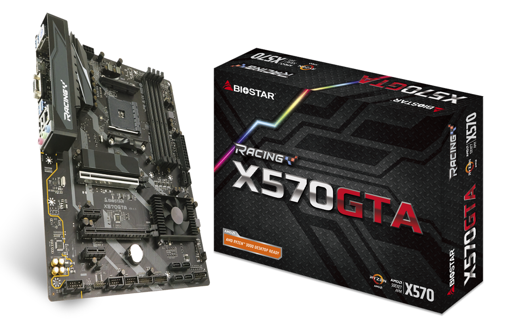 Biostar Racing X570GTA ATX Socket AM4 AMD X570 Dual 4xDDR4-4000+