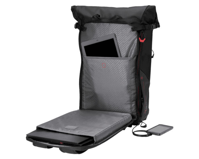 HP OMEN Transceptor 15.6 Rolltop Backpack 7MT83AA / Black