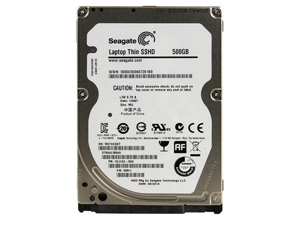Seagate Hybrid ST500LM000 Laptop Thin SSHD 2.5" SHDD 500GB