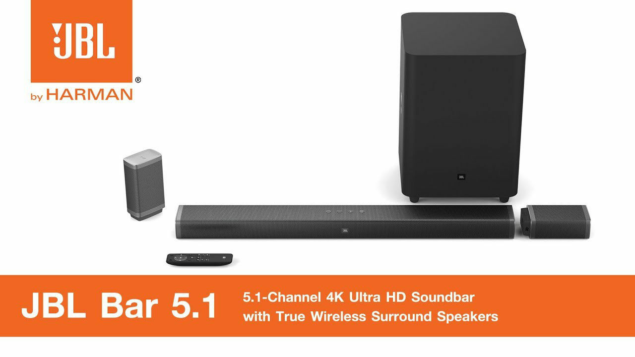 JBL Bar 5.1 Channel 4K Ultra HD Soundbar with True Wireless Surround Speakers