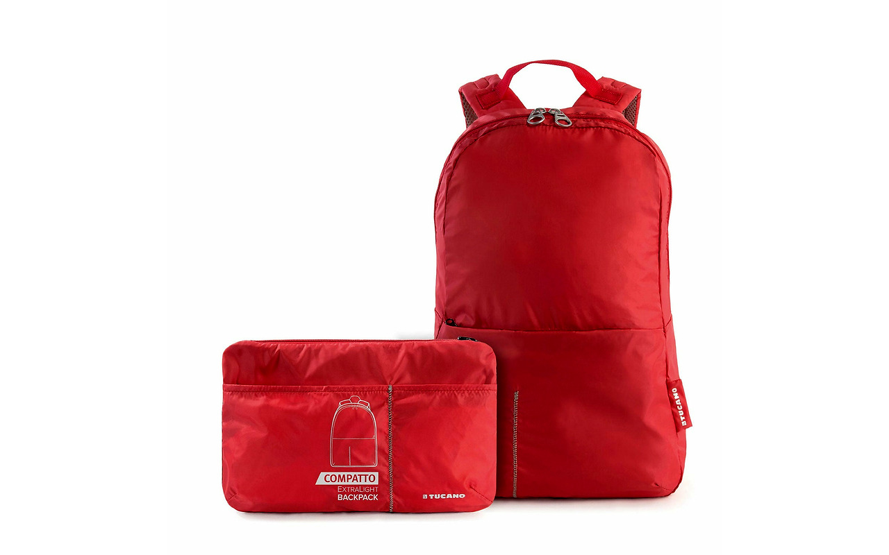 Tucano COMPATTO XL BACKPACK PACKABLE / BPCOBK / Red
