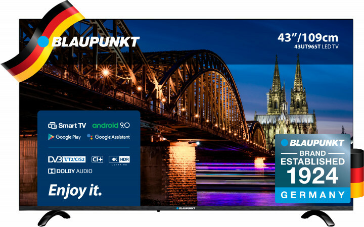 Blaupunkt 43UT965 / 43" LED 4K Ultra HD Smart TV Android 9.0 /