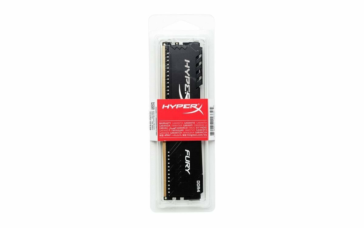 Kingston HyperX FURY HX424C15FB3/4 / 4GB / DDR4 / 2400 / PC19200 / CL15 / 1.2V /
